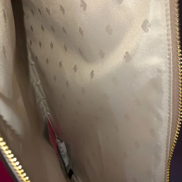 Kate Spade Tinsel Rose Gold Glitter Laptop Tablet Sleeve Case Pink Gift Bag Set Sleeves